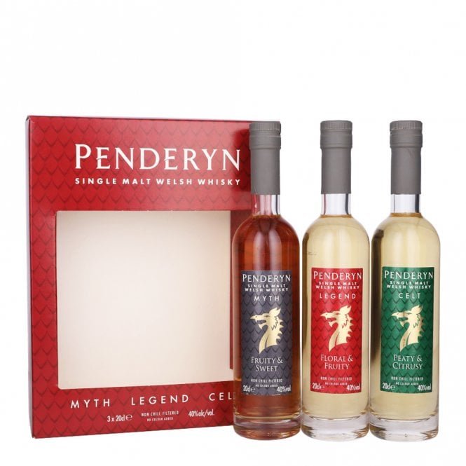 Penderyn Dragon Gift Pack 3x20cl