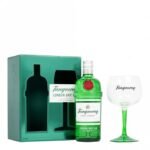 Tanqueray London Dry Gin Export Strength - Coupette Glass Gift Pack